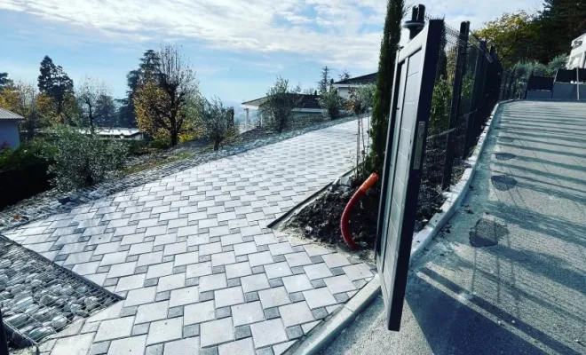 Création d’une allée en pavés sur la commune de corenc